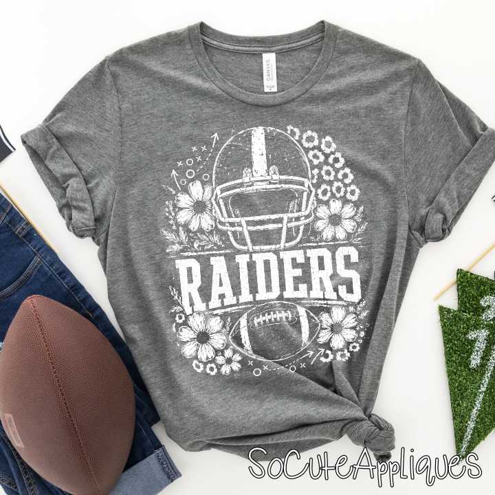 CUSTOM MASCOT football flowers *DTF* Transfer - Image 3