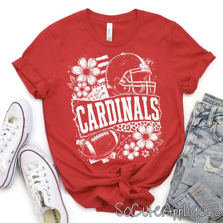 CUSTOM MASCOT Leopard football flowers *DTF* Transfer - Image 6
