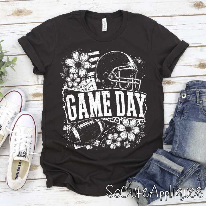 CUSTOM MASCOT Leopard football flowers *DTF* Transfer - Image 5