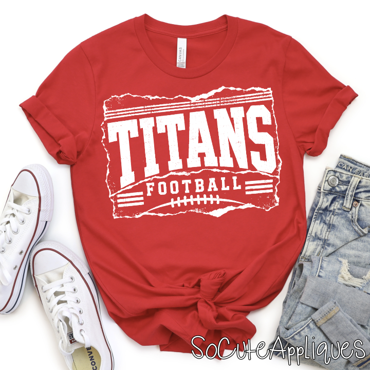 CUSTOM MASCOT football ripped edges *DTF* Transfer - Image 5