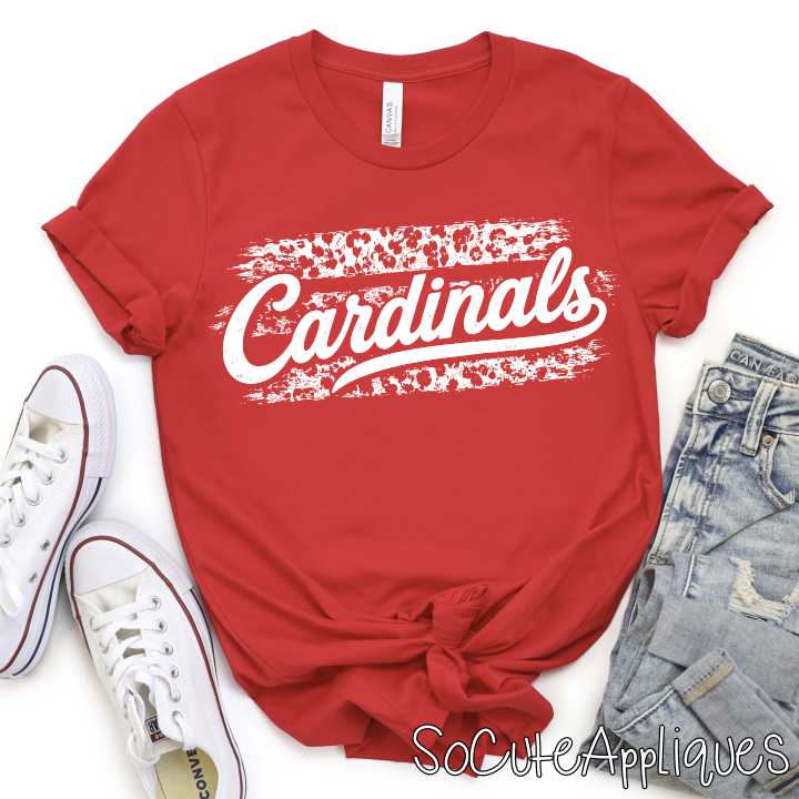 CUSTOM MASCOT script on leopard stripes *DTF* Transfer - Image 4